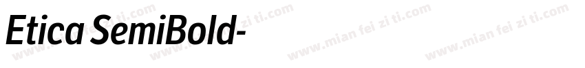 Etica SemiBold字体转换